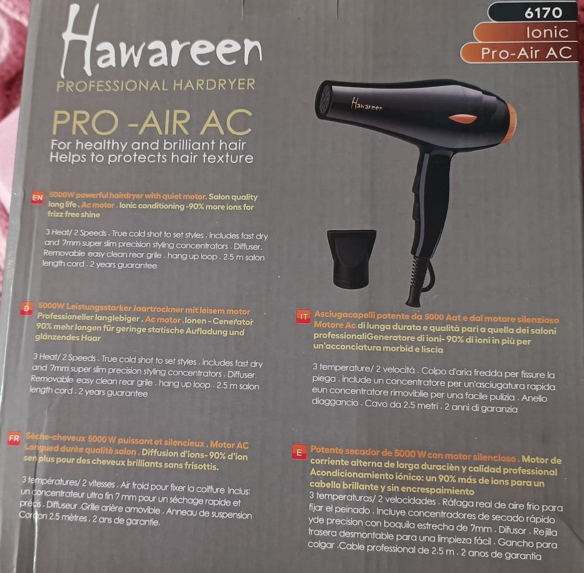 Secador de pelo HAWAREEN