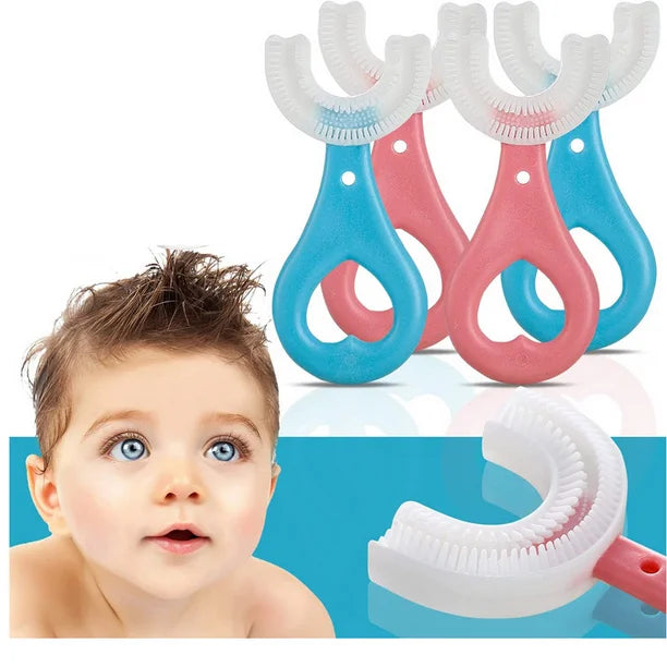 Cepillo de dientes en forma de U para niños