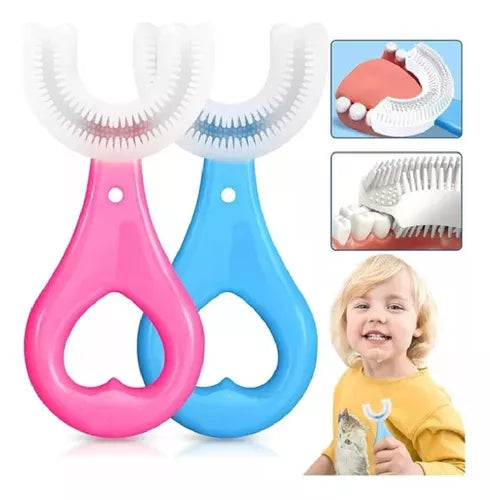 Cepillo de dientes en forma de U para niños