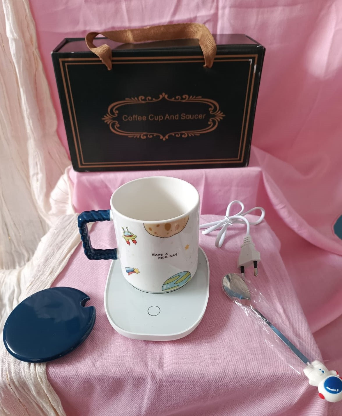 Set de taza con calentador